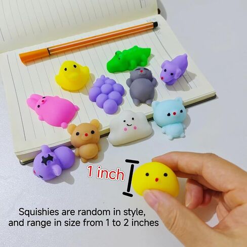 80 Pcs Party Favors for Kids 4-8, Kawaii Squishies Mochi Squishy Toys Bulk in Kuwait