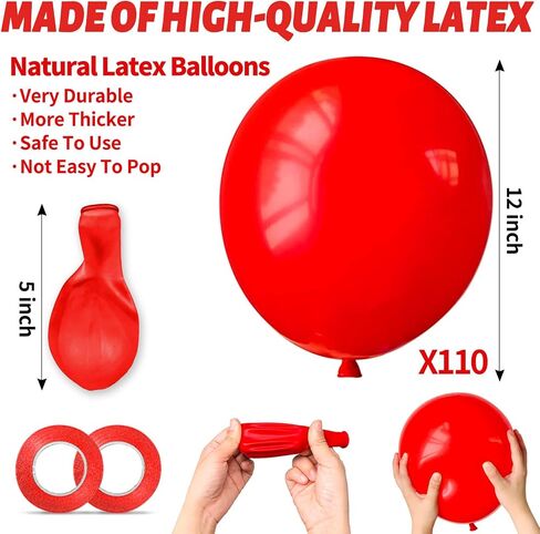 110pcs Black Balloon 12 inch, Black Latex Balloons for Birthday Party Baby Shower Wedding(with 2 Ribbons). in Saudi Arabia