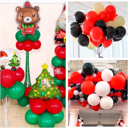 110pcs Black Balloon 12 inch, Black Latex Balloons for Birthday Party Baby Shower Wedding(with 2 Ribbons). in Saudi Arabia