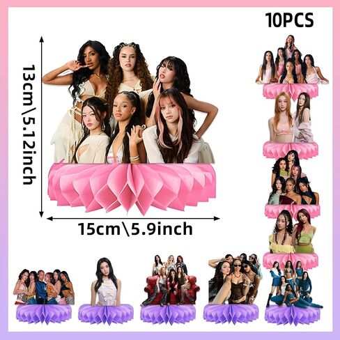 10 PCS Katseye Birthday Decorations Party Decorations for Birthday Party Supplies, KATSEYE Merchandise Gift for Fans Girls in Kuwait