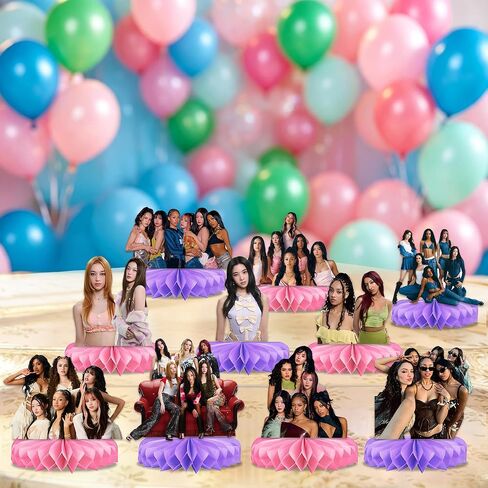 10 PCS Katseye Birthday Decorations Party Decorations for Birthday Party Supplies, KATSEYE Merchandise Gift for Fans Girls in Kuwait