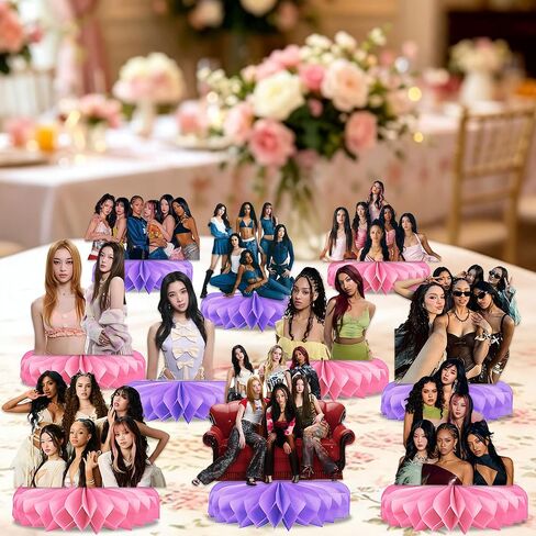 10 PCS Katseye Birthday Decorations Party Decorations for Birthday Party Supplies, KATSEYE Merchandise Gift for Fans Girls in Kuwait