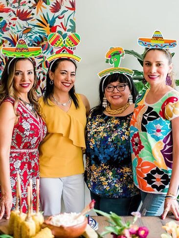 Melisheer Cinco De Mayo Decorations, Sombrero Party Hats, Mexican Colorful Cardboard Headbands, Fiesta Head Toppers Decor in Kuwait