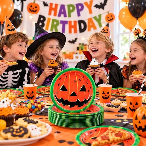 50pcs Watermelon Paper Plates for Halloween Birthday Party Supplies in Saudi Arabia