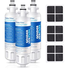 GOLDEN ICEPURE LGLT700P Replacement for Kenmore 469690, LG ADQ36006101 RWF1200A Water Filter Air Filter LT120F, 469918 Refrigerator LFX31945ST, LFX31925ST, LFX30766S, LFXC24726, LFXS24623 Combo, 3Pack in Saudi Arabia