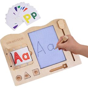 Wooden Magnetic Writing Board for Kids, ABC & Numbers, Ages 3+ in Kuwait