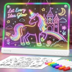 Awatty Led Drawing Board 16'', Toys Gifts for Kids Girls Boys(Snow) in Kuwait