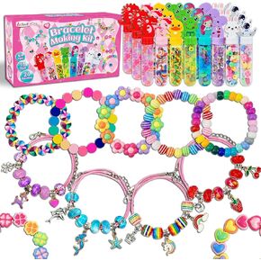 leitait 24 Pack Bracelet Wands,Charm Bracelet Jewelry Making Kit,Arts Crafts for Kids,Unicorn Party Favors Supplies,Goodie Bags Stuffers,Classroom Prizes,Birthday Gifts for Girls Ages 4-8 Years Old in Kuwait
