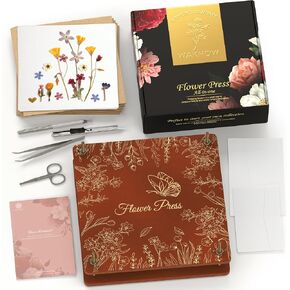 Wakhow Flower Press Kit, 11" x 11" Large Wooden Flower Press for Adult Teen in Kuwait