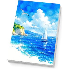 82 Sheets Watercolor Paper Bulk 5"x7", 110lb/230gsm Cold Press Thick, White in Kuwait