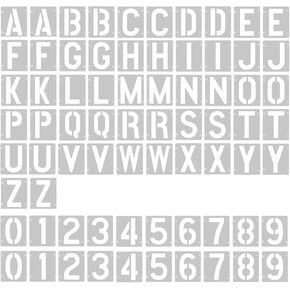 2 Pack -2 Inch Letter Stencils Set, 72 Reusable Stencils for Painting On Wood, Metal, Walls, Fabric, Rocks with Interlocking, Perfect for Banners, Sign Making & DIY Art9(2 inch) in Kuwait