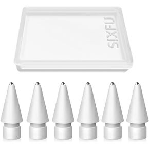SIXFU Replacement Pencil Tips for Apple Pencil, Multiple Durable iPencil Tip Nibs Accessories for iPad Pro/Apple Pencil Pro/USB-C/ 1st Gen/ 2nd Generation (6 PCS) in Saudi Arabia