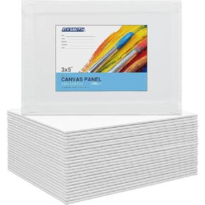 FIXSMITH 5x7 Canvas Boards for Painting, 24 Pack Canvases in Saudi Arabia