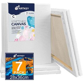 Large Canvases for Painting 36x48 Inch 2-Pack, 12.3 oz Triple Primed Acid-Free 100% Cotton Stretched Canvas, Blank Large Canvas for Oil Paint Acrylics Pouring & Wet Art Media in Saudi Arabia