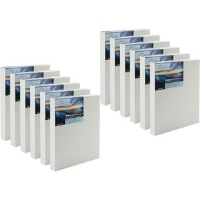 Da Vinci Pro Medium Textured Gesso Panel - Set of 4-24X30-2" Depth Wood Panels for Painting - Accepts Mediums Like Canvas - for Oils, Acrylics, Mixed Media, Pastels & Drawing Sticks in Kuwait