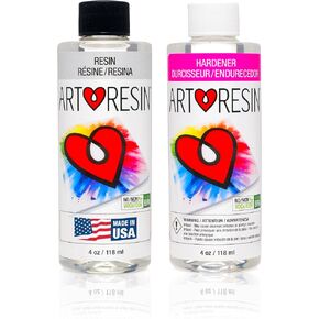 ArtResin Epoxy Resin – High-Gloss Clear Coat for Artwork - 8 oz (4 oz Resin + 4 oz Hardener) (236 ml) in Kuwait