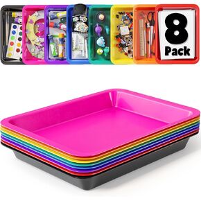 DOODLE HOG Set of 8 Art Trays for Kids, Great for Crafts, Painting, Sand in Saudi Arabia