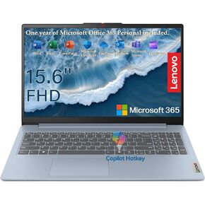 Lenovo Ideapad 3 15.6" FHD (1920 x 1080) Anti-Glare Laptop, Fingerprint Reader, AMD Ryzen 5 5500U up to 2.4 GHz, Hexa Cores, 8GB RAM, 256GB SSD, HDMI, Bluetooth, Win 11, EAT Cloth, Sand in Kuwait
