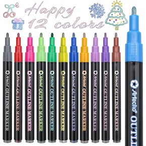 Artecho 72 Colors Dual Tip Markers for Adult Coloring Books with Bag in Saudi Arabia