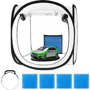 Pop Up Paint Booth 17x17x17 Inch Portable Airbrush Spray Tent with Mesh Door and Mesh Window for Models, Furniture, Auto Parts and Other Items Painting Works in Saudi Arabia