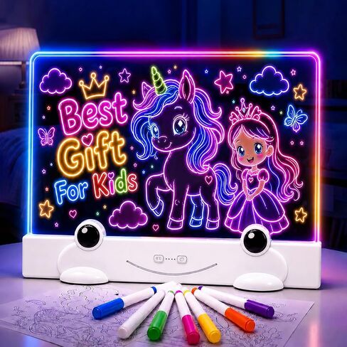 Laimiod 16" LED Drawing Board for Kids,Gift for Girls Boys Children Age 3-8 in Saudi Arabia