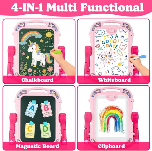 Art Easel for Kids Age 3-4 Magnetic Double-Sided Drawing Board Gifts in Saudi Arabia