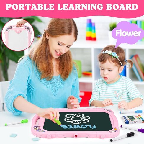 Art Easel for Kids Age 3-4 Magnetic Double-Sided Drawing Board Gifts in Saudi Arabia
