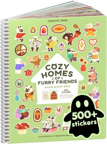 Cupkin Animal Habitats Sticker Book | 12 Coloring & Activity, 500+ Stickers in Saudi Arabia