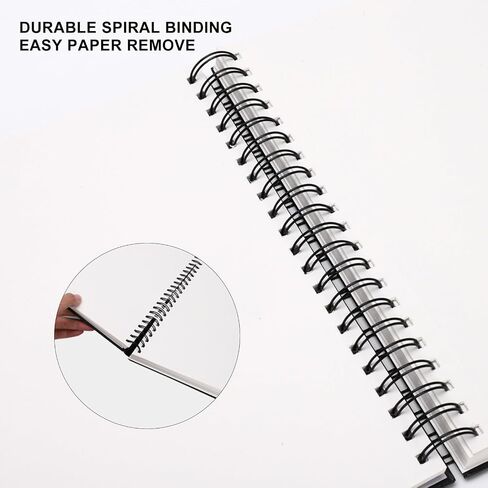 Hardbound Sketch Book, Spiral Bound, 8.5x11 inches in Kuwait
