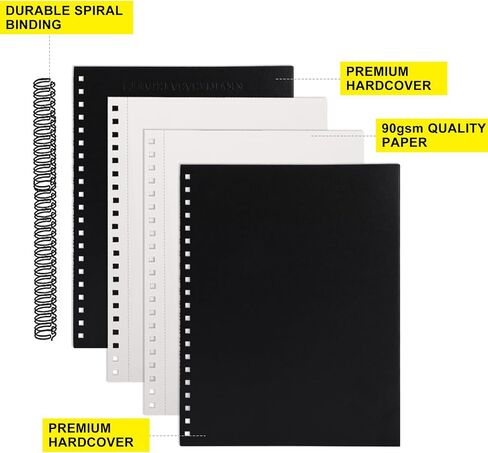 Hardbound Sketch Book, Spiral Bound, 8.5x11 inches in Kuwait