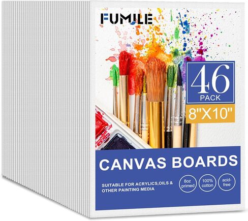 5x7 Inch Canvas Boards for Painting, 8 Pack Primed Acid-Free Blank Canvas Panels, Mini Canvas for Beginners & Artist, Small Canvases for Painting for Classroom and Painting Parties. in Saudi Arabia
