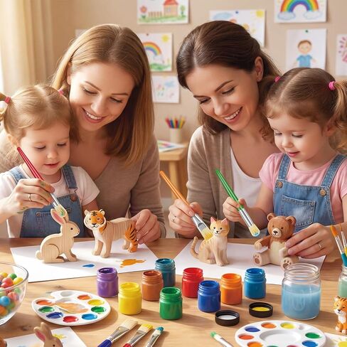 10 PCS Paint Brushes for Kids Toddlers Acrylic Painting Washable in Kuwait