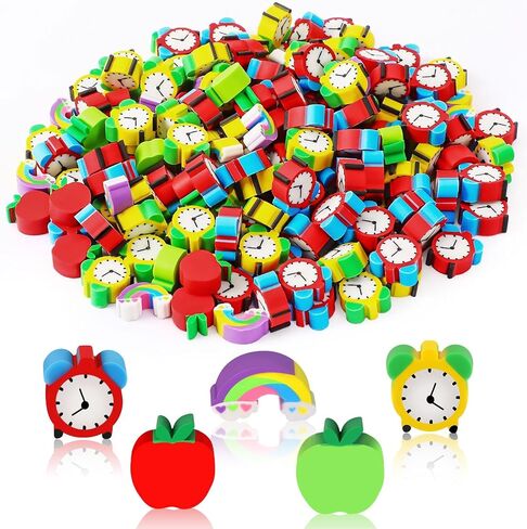 JUNEBRUSHS 150Pcs Fall Mini Erasers, Cute Thanksgiving Erasers Bulk in Kuwait