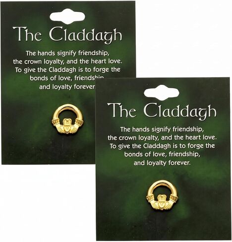 Cathedral Art unisex adult Cathedral Art Abbey CA Gift Claddagh Lapel Pin Carded, Gold, One Size US in Saudi Arabia