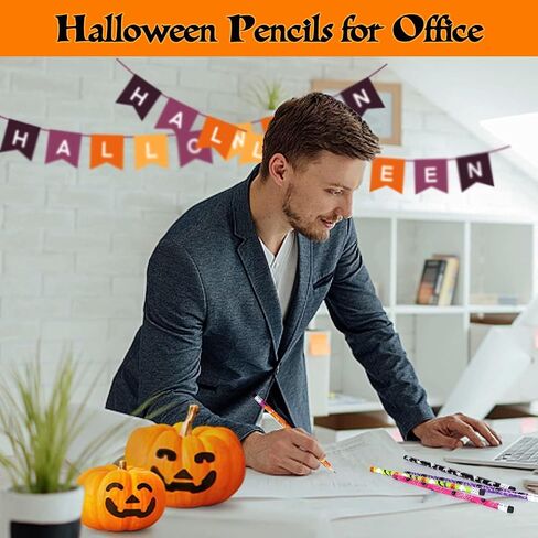 50Pcs Halloween Pencils Kids with Erasers for Halloween Gifts Party Favors in Saudi Arabia