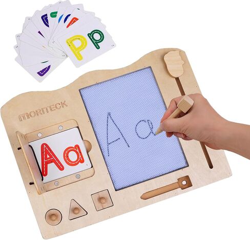 Wooden Magnetic Writing Board for Kids, ABC & Numbers, Ages 3+ in Kuwait
