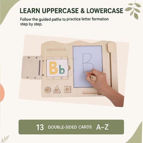 Wooden Magnetic Writing Board for Kids, ABC & Numbers, Ages 3+ in Kuwait