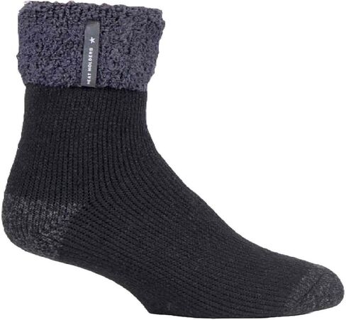 Heat Holders Mens Luxury Cozy Soft Fleece Lined Fluffy Bed Socks for Sleep in Kuwait