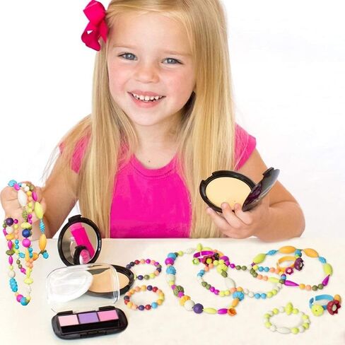 Snap Pop Beads Jewelry Kit for Girls – 350PCS Insect DIY Bracelet Making Toy with Butterfly, Ladybug, Dragonfly – No Mess Craft Birthday Gift Age 4–8 – Crafts Kits with Storage Box in Kuwait