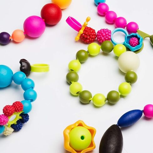Snap Pop Beads Jewelry Kit for Girls – 350PCS Insect DIY Bracelet Making Toy with Butterfly, Ladybug, Dragonfly – No Mess Craft Birthday Gift Age 4–8 – Crafts Kits with Storage Box in Kuwait