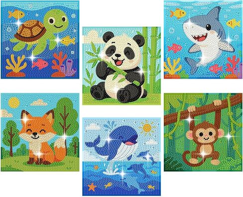 Arttoplus 4 Pack Halloween Diamond Art Kits for Kids Ages 8-12 (6x6 inch) in Saudi Arabia