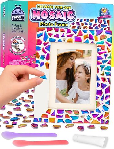 DIY Mosaic Photo Frame Craft Kit for Girls Ages 8-12 - Tween Birthday Gift in Saudi Arabia