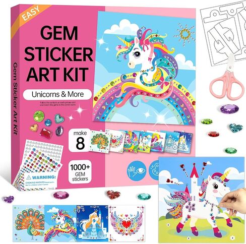 Marlrin Cat Diamond Art Kit for Kids Ages 4-8, Gem Sticker Kit for Girls in Saudi Arabia