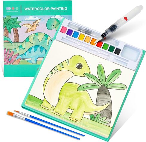 Paint with Water Coloring Books for Toddlers - Watercolor Painting Book Sets for Kids Ages 3-5 4-8, 24 Pages Total DIY Arts & Crafts Drawing Activities Books Toy Birthday Gift for Boys Girls (Unicorn) in Saudi Arabia