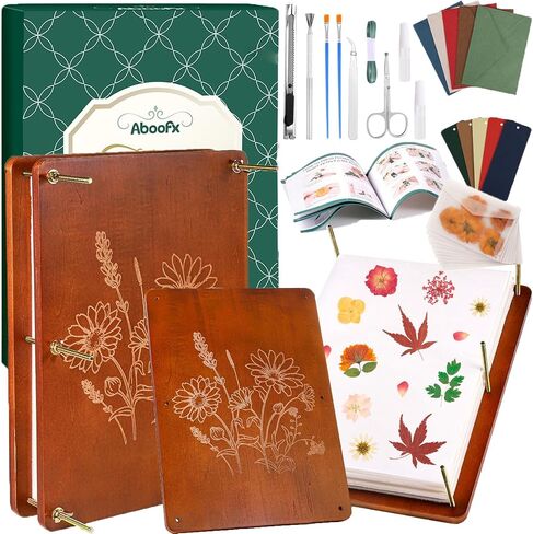 Aboofx Wooden Flower Pressing Kit, 11x11 Inch 10 Layers for Pressed Flowers in Saudi Arabia