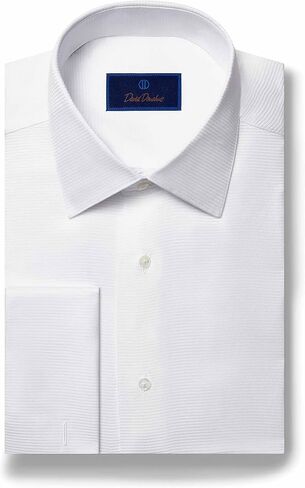 David Donahue Regular Fit Horizontal Rib Formal Shirt in Kuwait