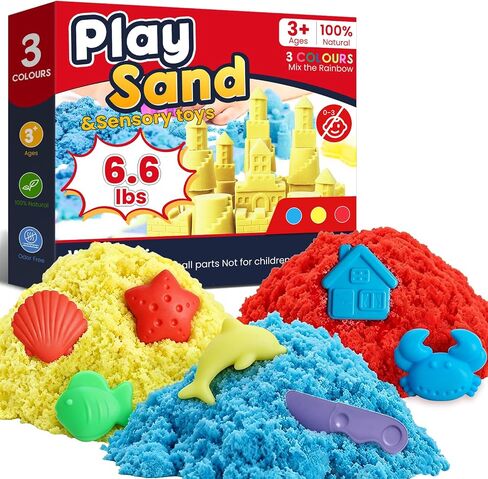 FURWEY Play Sand,2.88lbs Natural Brown Sensory Sand,Kids Shaping Molding in Saudi Arabia