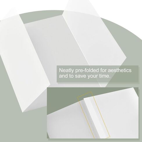 50 Pack Pre-Folded Vellum Jackets for 5x7 Invitations, Translucent in Kuwait