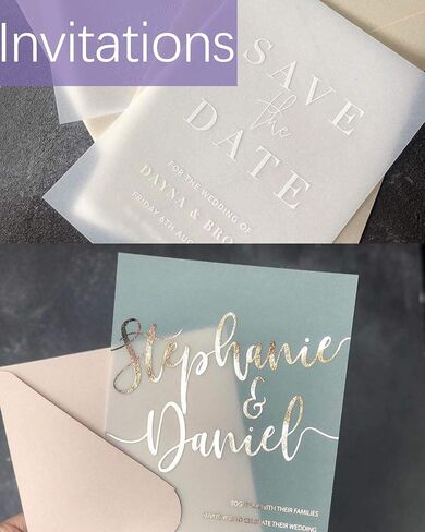 Translucent Vellum Paper, Dowsabel 68LBS 8.5 x 11 inches Printable Vellums for Card Overlays, Invitations Belly Bands, Envelope, Lantern,50 Sheets in Kuwait