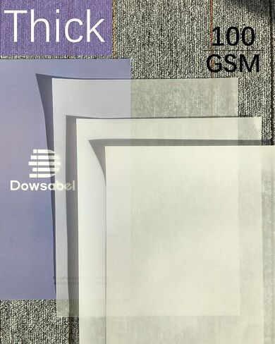 Translucent Vellum Paper, Dowsabel 68LBS 8.5 x 11 inches Printable Vellums for Card Overlays, Invitations Belly Bands, Envelope, Lantern,50 Sheets in Kuwait